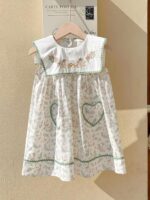 Baby Girl Dress Sleeveless Cotton Embroidery