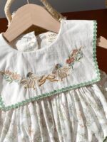 Baby Girl Dress Sleeveless Cotton Embroidery