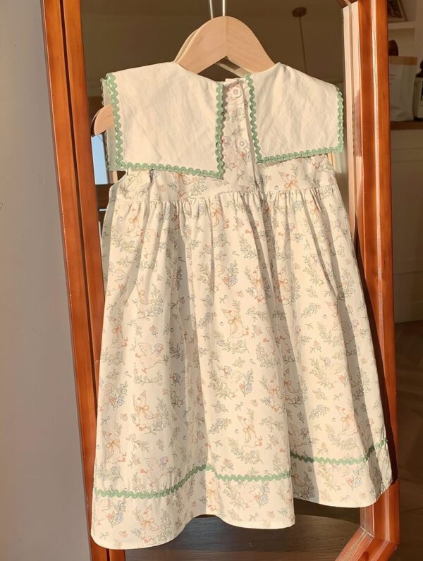 Baby Girl Dress Sleeveless Cotton Embroidery