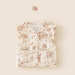 Girls Quilted Sleeveless Jacket