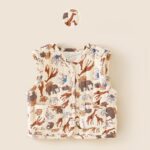 Girls Quilted Sleeveless Jacket