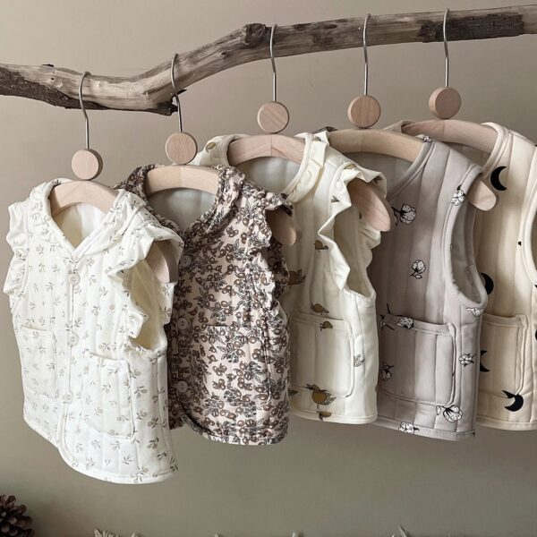 Girls Quilted Sleeveless Jacket