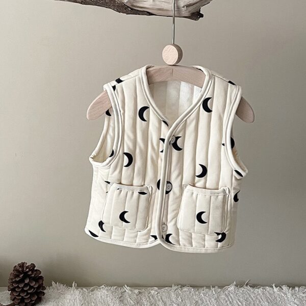 Girls Quilted Sleeveless Jacket