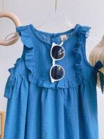 Girls Ruffles Detail Fit & Flare Dress With Hat