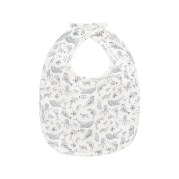 Organic Cotton Bib - Sea Life